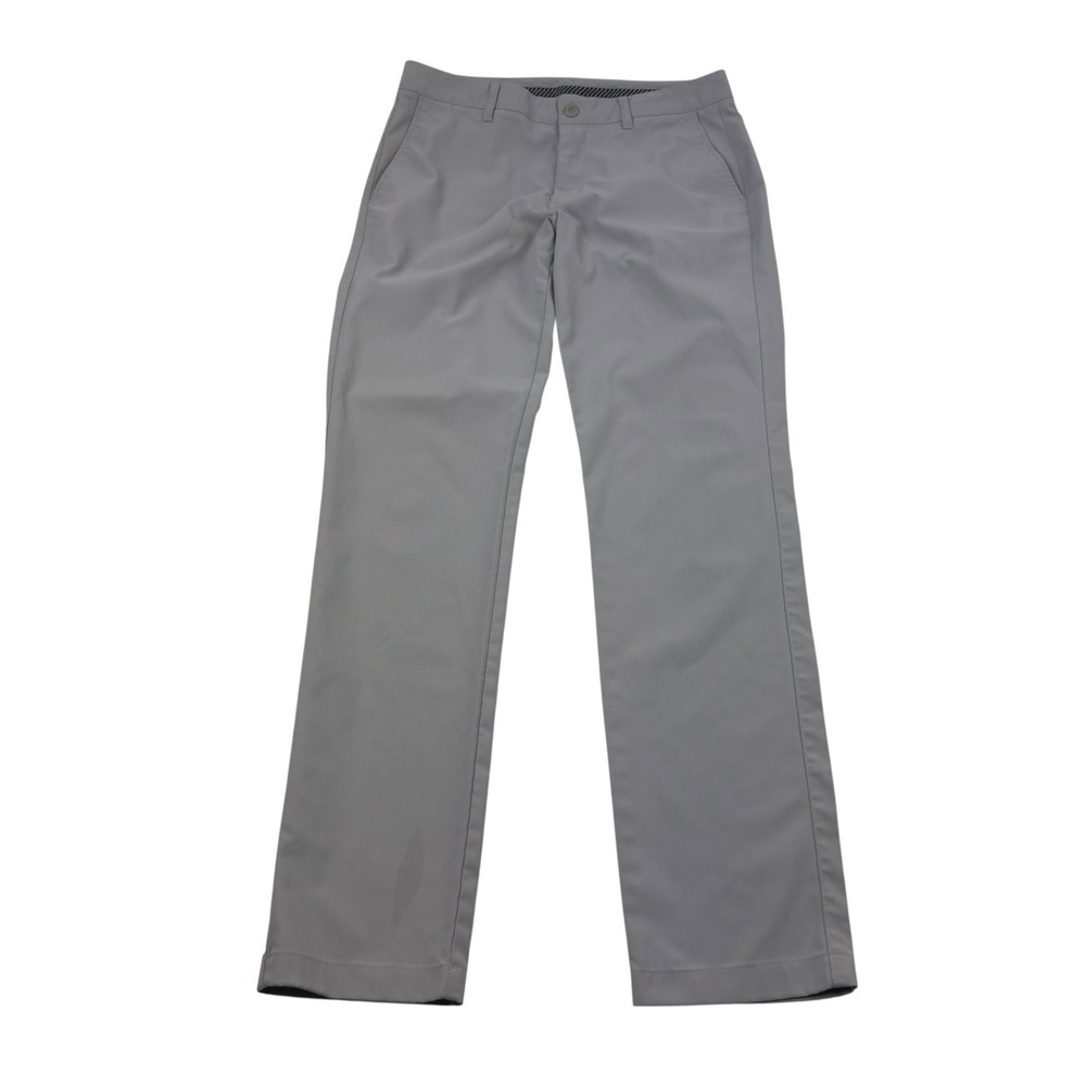 Bonobos Golf Flat Front Slim Fit Chino Pants Polyester Gray Men's‎ Size 34x35